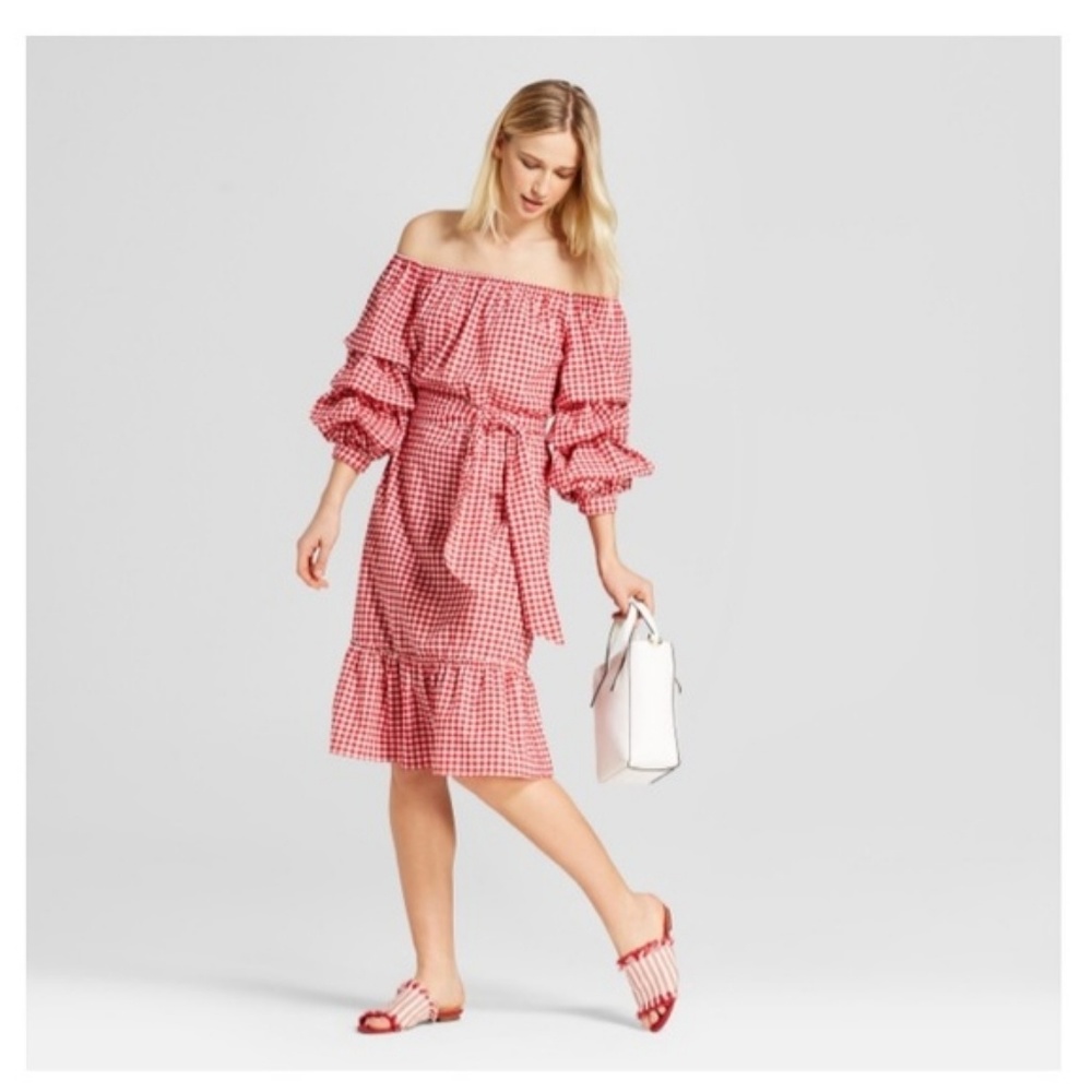 Who what wear Gingham Dress NWT